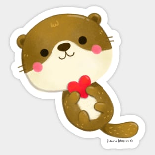 Kawaii Otter Sticker